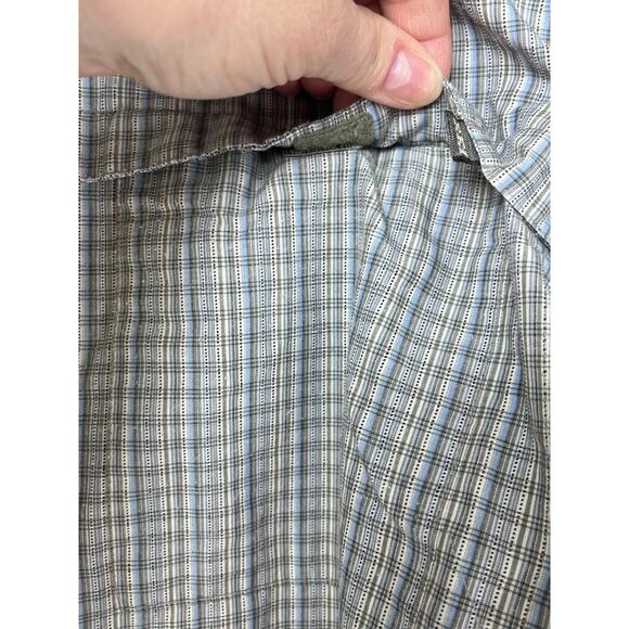 REI Men Blue/Gray Size 2XL Plaid UPF 50+ Button Up Long Sleeve Athleisure Shirt - Picture 6 of 10